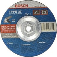 BOSCH CG27M701 7 In. 1/8 In. 5/8-11 In. Arbor Type 27 24 Grit Light Grinding/Metal Cutting Abrasive Wheel