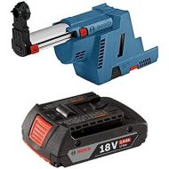 BOSCH GDE18V-16 SDS-plus Dust Collection Attachment with 2.0 AH battery