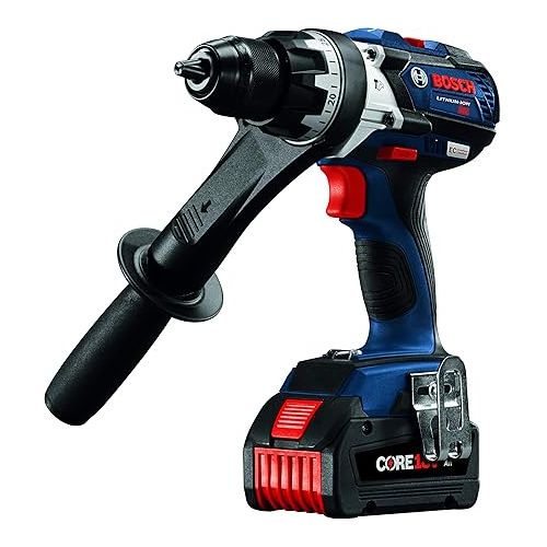  Bosch CORE18V Brushless Brute Tough Hammer Drill/Driver with Two 6.3Ah Batteries HDH183-B24