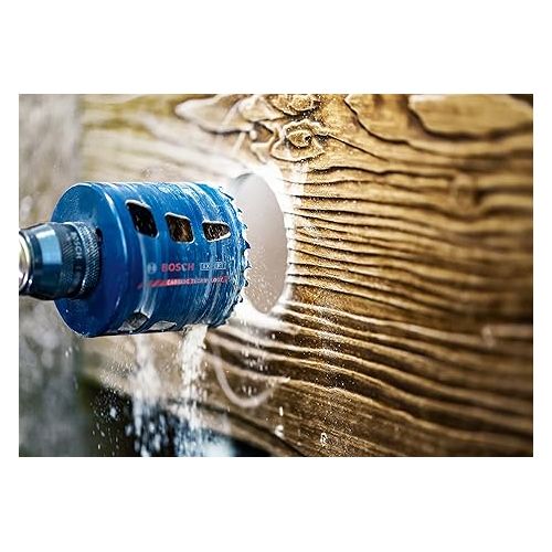  Bosch Professional 1x Expert Tough Material Hole Saw (for Wood with Metal, Ø 35 mm, Accessories Rotary Impact Drill)