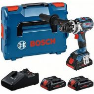 Bosch Professional 18V System cordless drill-driver GSR 18V-110 C (maximum torque: 110 Nm, max. screw diameter: 12 mm, with 3 ProCORE 4.0Ah batteries, GAL 18V-40 charger, in L-BOXX)