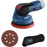 Bosch Professional 12V System GEX 12V-125 Battery Powered Eccentric Sander (Plate Diameter 125mm, Dust Bag, No Battery, Boxed)