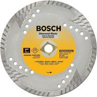 Bosch DB763 Premium Plus 7-Inch Dry or Wet Cutting Turbo Continuous Rim Diamond Saw Blade with 5/8-Inch Knockout Arbor for Masonry