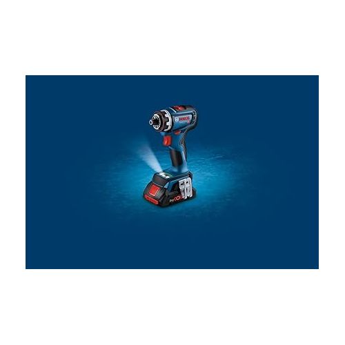  Bosch Professional 18V System Cordless Drill/Driver GSR 18V-90 FC (FlexiClick System, hard torque of 64 Nm, brushless motor, 2-gear, ideal for screwdriving and drilling applications in wood and metal)