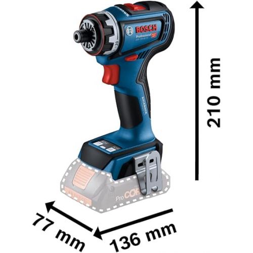  Bosch Professional 18V System Cordless Drill/Driver GSR 18V-90 FC (FlexiClick System, hard torque of 64 Nm, brushless motor, 2-gear, ideal for screwdriving and drilling applications in wood and metal)