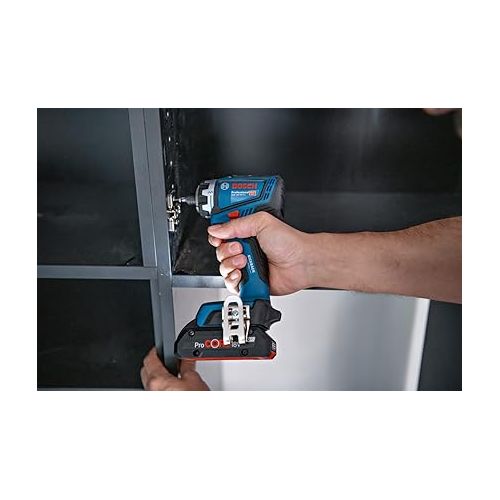 Bosch Professional 18V System Cordless Drill/Driver GSR 18V-90 FC (FlexiClick System, hard torque of 64 Nm, brushless motor, 2-gear, ideal for screwdriving and drilling applications in wood and metal)