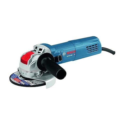  Bosch GWX10-45E 4-1/2 In. X-LOCK Ergonomic Angle Grinder with Bosch FDX27450120 4-1/2 In. X-LOCK Arbor Type 27 120 Grit Flap Disc