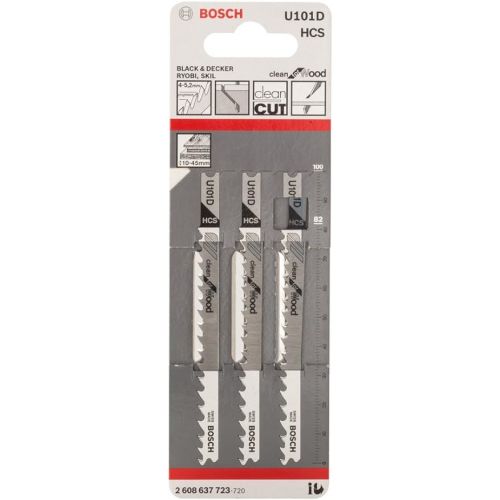  Bosch 2608637723 Jigsaw Blade U101 D 3 Pcs