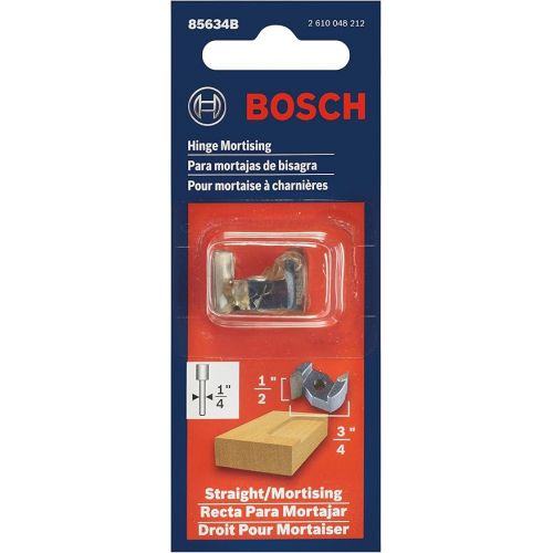  BOSCH 85634B 1-Piece 3/4 In. x 1/2 In. Carbide-Tipped Lock Mortising Router Bit