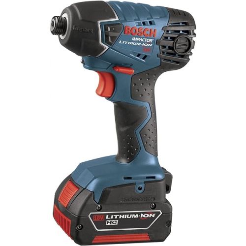  Bosch CLPK411-181 18-Volt Lithium-Ion 4-Tool Combo Kit with 1/2-Inch Drill/Driver, Reciprocating Saw, Impact Driver, Flashlight, 2 Batteries, Charger and Case