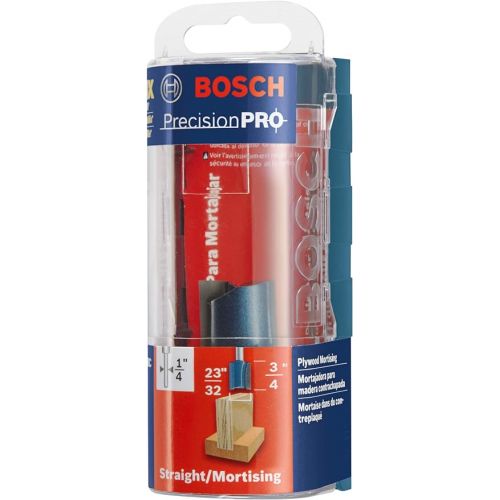  BOSCH 84602MC 23/32 In. x 3/4 In. Carbide-Tipped Plywood Mortising Router Bit