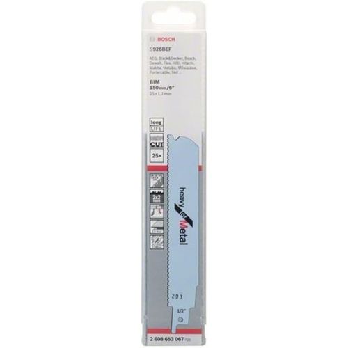  Bosch 2608653067 Saber Saw Blade S926 Bef 25 Pcs