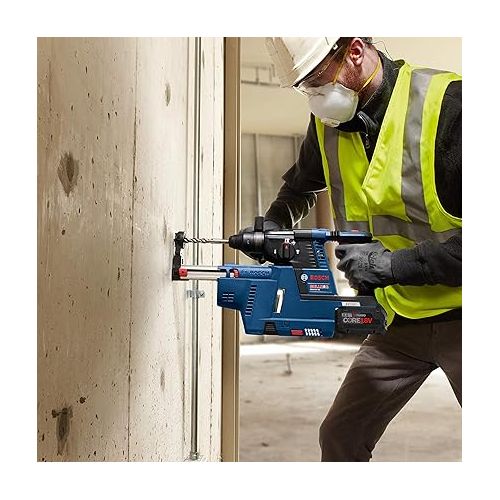  Bosch GBH18V-26K24A-RT Bulldog 18V Brushless Lithium-Ion 1 in. Cordless SDS-Plus Rotary Hammer Kit with 2 Batteries (8 Ah) (Renewed)