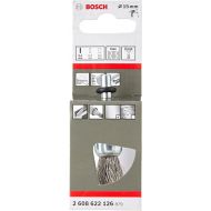 Bosch 2608622126 Shank Pencil Brush Crimped Wire, 0.2mm Inox, 15mm x 6mm, Silver