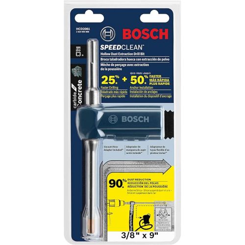  BOSCH HCD2061 3/8 In. x 9 In. SDS-plus Speed Clean Dust Extraction Bit