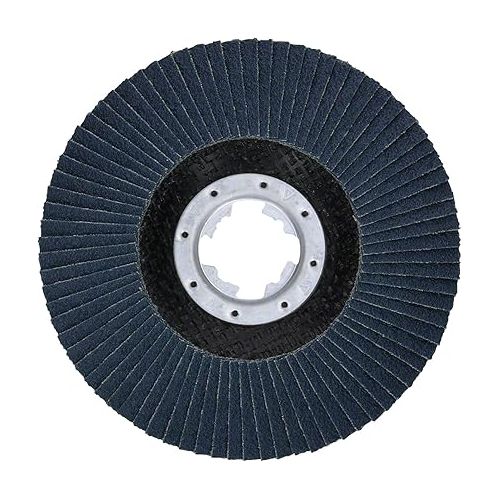  Bosch Professional 2608619199 Angled Flap Disc Best for Metal, X-Lock, X571, Diameter 115 mm, Grain K80