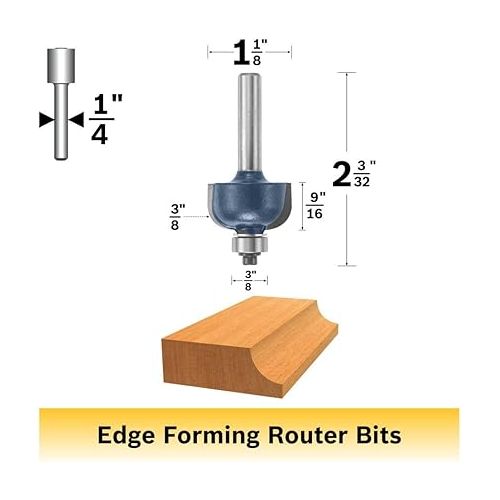  Bosch 85206M 3/8 In. x 9/16 In. Carbide Tipped Cove Bit