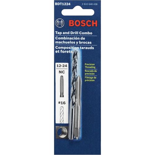  BOSCH BDT1224 12-24 Plug Tap and No. 16 Drill Bit Combo Set