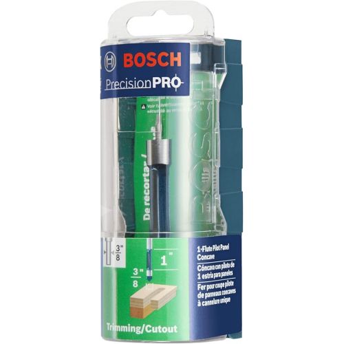  Bosch 85245MC 3/8 in. x 1 in. Carbide-Tipped Single-Flute Pilot Panel Concave Router Bit