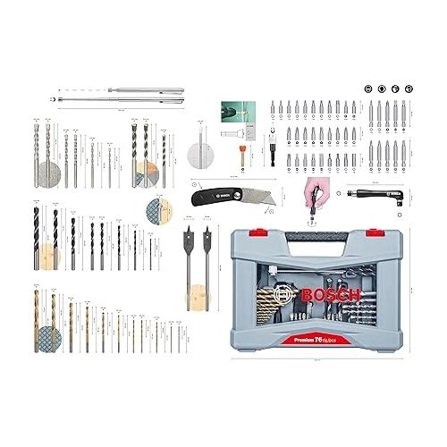  Bosch 2608P00234 Drill Bit-/Screwdriver Accessories set