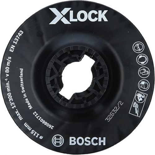  Bosch Professional 2608601712 Support Plate Medium Hard X-Lock Diameter 115 mm