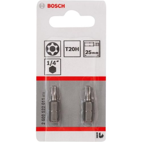  Bosch Professional 2608522011 T20H Security-Torx Screwdriver bit, Extra Hard