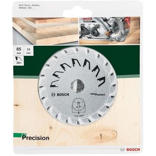  Bosch Home and Garden 2609256D62 Bosch Circular Saw Blade for Wood, Outer Diameter 150 mm, Bore 16 mm, Accessories for Circular Saw