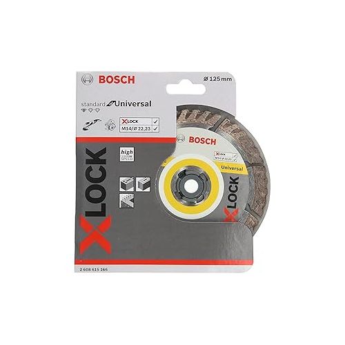  Bosch Professional 2608615166 Cutting Disc Standard (Universal, X-Lock, Diameter 125 mm, Bore Diameter 22.23 mm, Cutting Width 2 mm)