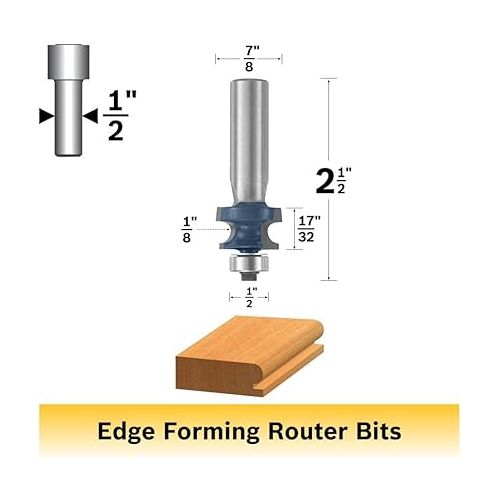  Bosch 85632M 1/8 In. x 17/32 In. Carbide Tipped Edge Beading Bit