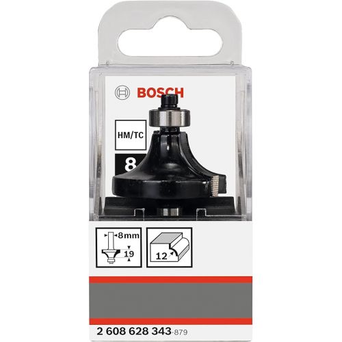  Bosch 2608628343 Rounding Router Bit 8mmx36, 7mmx60mm