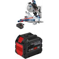 Bosch PROFACTOR 18V SURGEON GCM18V-12GDCN14 Cordless 12 In. Dual-Bevel Glide Miter Saw Kit & (1)CORE18V 8.0Ah Performance Battery + GBA18V120 18V CORE18V Lithium-Ion 12.0Ah PROFACTOR Exclusive Battery