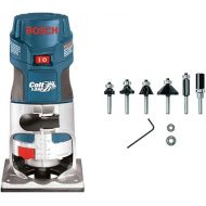 Bosch Router Tool, Colt 1-Horsepower 5.6 Amp Electronic Variable-Speed Palm Router PR20EVS & BOSCH 6 pc. Carbide-Tipped Trim and Edging Router Bit Set