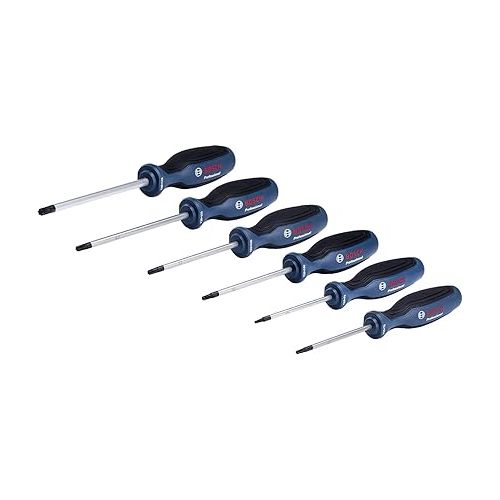  Bosch Professional six-Piece Torx Screwdriver Set (Torx, S2 Steel)