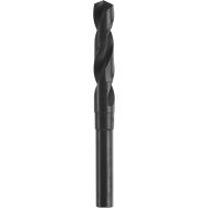 BOSCH BL2165 1-Piece 19/32 In. x 6 In. Fractional Reduced Shank Black Oxide Drill Bit for Applications in Light-Gauge Metal, Wood, Plastic