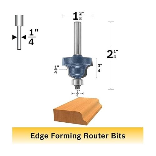  BOSCH 85271M 1/4 In. x 3/4 In. Carbide Tipped Roman Ogee Bit