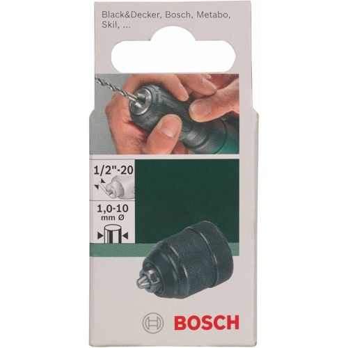  Bosch 2609255703 1-10mm 1/2-inch x 20-Thread Keyless Chuck with Locking Mechanism