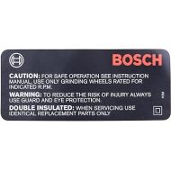 Bosch Parts 1601110755 Label-Caution