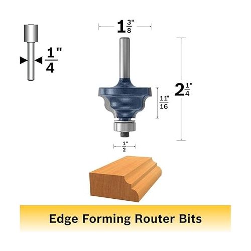  BOSCH 85604M 1-3/8 In. x 11/16 In. Carbide Tipped Cove & Bead Bit