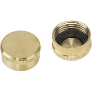 BOSCH 05HC2GT 2-Pack Green Thumb Brass Hose Cap, Original Version