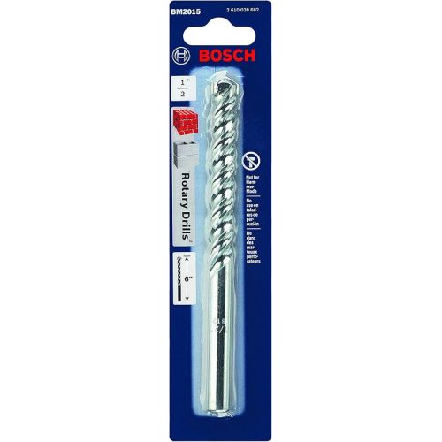  BOSCH BM2015 1/2-inch Fast Spiral Rotary Masonry Drill Bit for Brick and Block (1/2