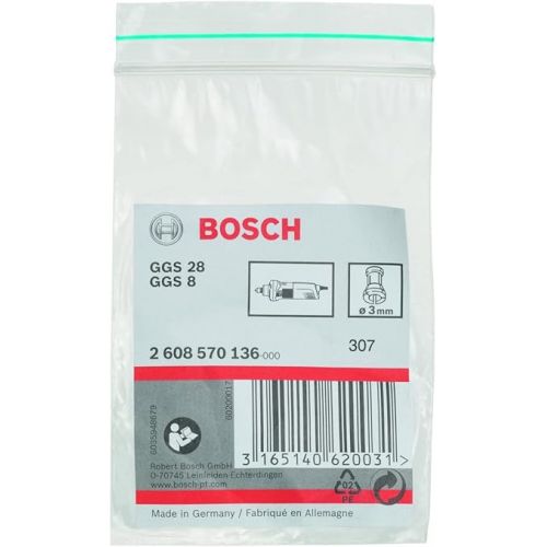  Bosch 2608570136 Collett without Locking Nut for GGS Grinder, 3mm, Silver