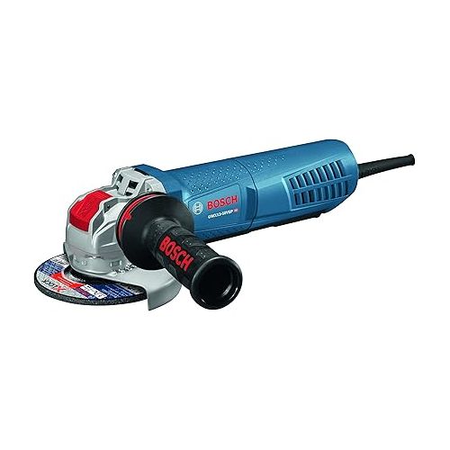  Bosch GWX13-50VSP 5 In. X-LOCK Variable-Speed Angle Grinder with Paddle Switch with Bosch MGX0500 5 In. X-LOCK Backing Pad with X-LOCK Clip - Medium Hardness