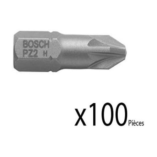  Bosch 2607001561 Screwdriver Bit PZ 2, 25mm 100 Pcs