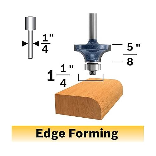  BOSCH 85296M 3/8 In. x 5/8 In. Carbide Tipped Roundover Bit