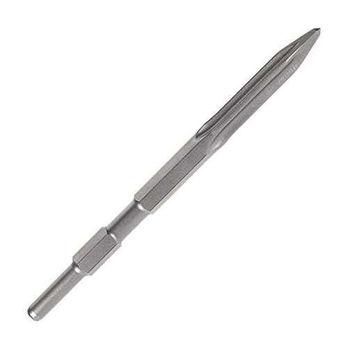  BOSCH 2608690140 Hex Shaft for Breaking Hammers, 17H, Self-Sharpening Bull Point, 11.0 inches (280 mm)