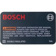 Bosch Parts 2610906860 Warning Label