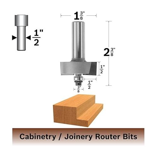  BOSCH 85615MC 1/2 In. Rabbeting Router Bit