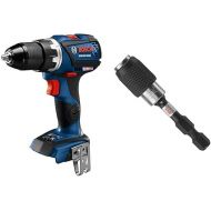 BOSCH GSR18V-535CN 18V EC Brushless Connected-Ready Compact Tough 1/2 In. Drill/Driver (Bare Tool)&BOSCH ITBHQC201 2 1/4