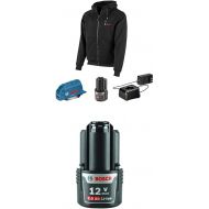 Bosch GHH12V-20XXLN12 12V Max Heated Hoodie Kit with Portable Power Adapter - Size XXLarge with Bosch 12-Volt Lithium-Ion 2.0Ah Battery