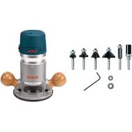 BOSCH 1617EVS 2.25 HP Electronic Fixed-Base Router&BOSCH 6 pc. Carbide-Tipped Trim and Edging Router Bit Set